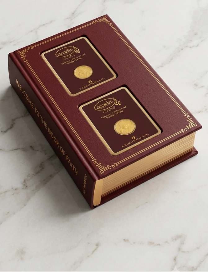 The Book of Faith gold coin case